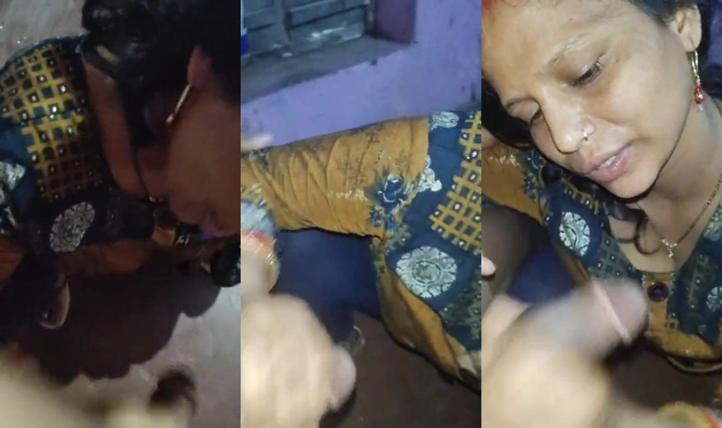 गाँव की आंटी ने लवर अंकल को ब्लोव्जोब दिया