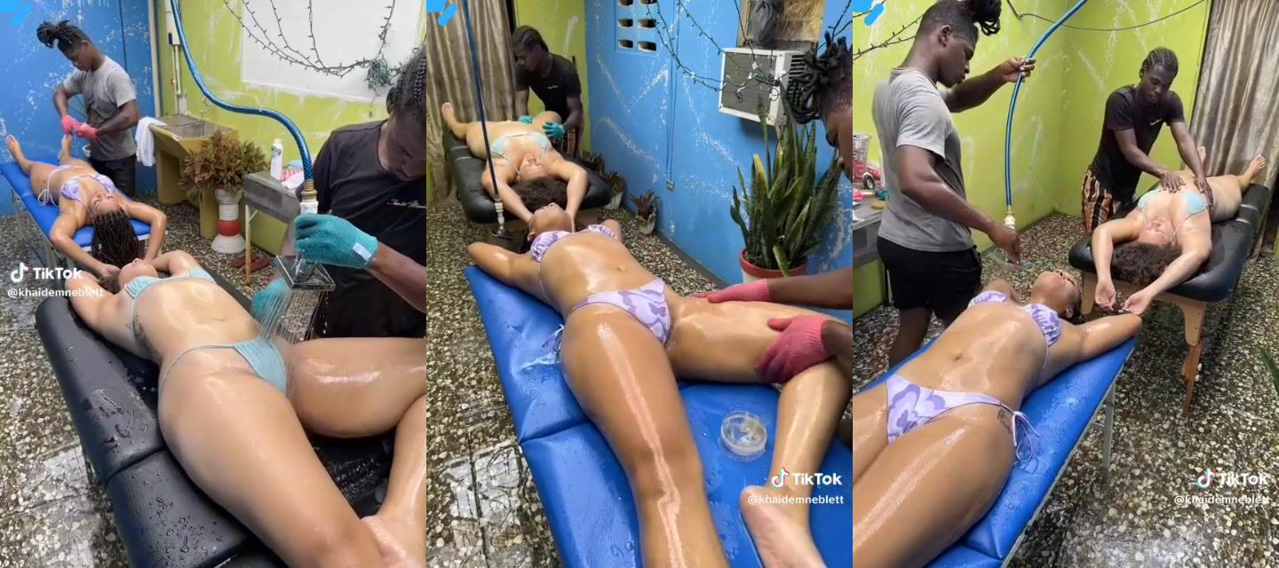 स्पा बाथ में सेक्सी लड़कियों की जबरदस्त मालिश
