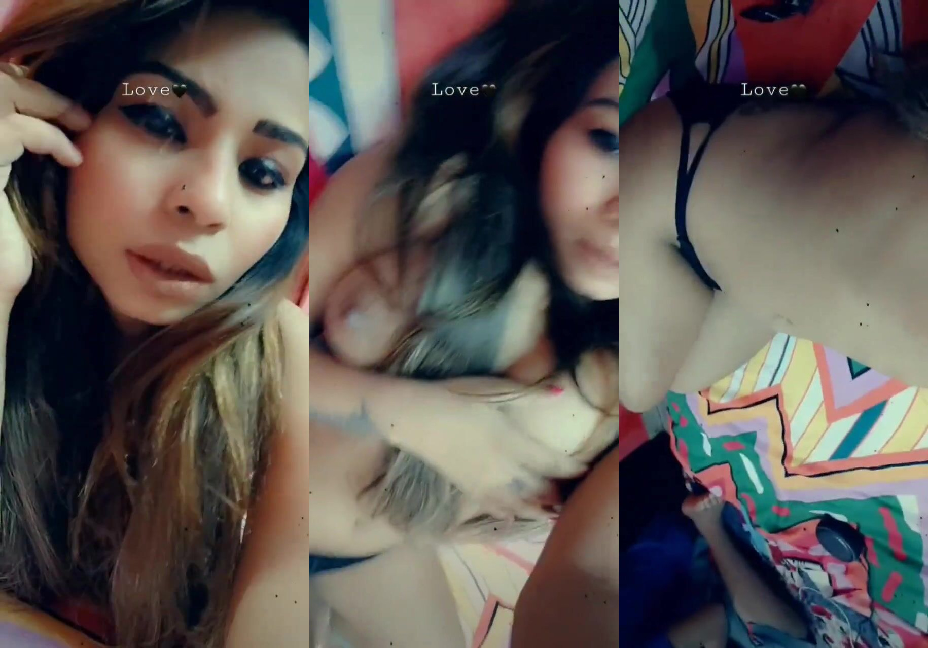 Influencer Anam Khan presses her boobs – Erotic MMS clip