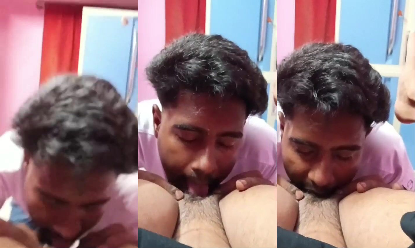 Indian MMS reel of a guy licking his girlfriend’s pussy