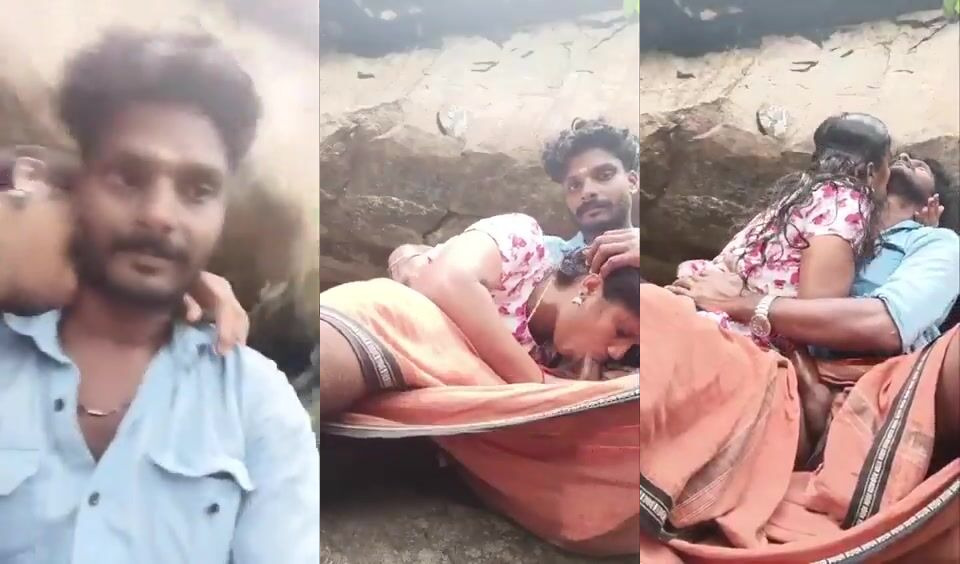 Horny Mallu Aunty sucking big dick outdoors – Uncut sex reel
