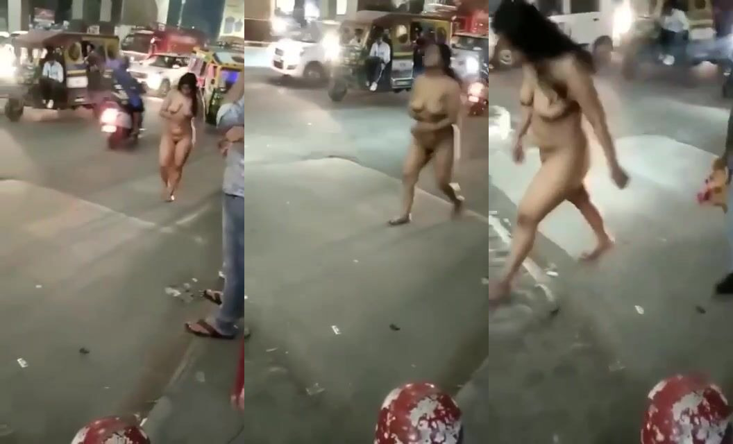 Extreme porn MMS clip of an Indian Aunty nude in public