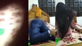 Desi MMS clip of a girl stripped off her clothes by her bf