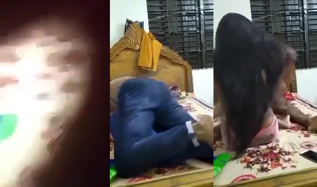 Desi MMS clip of a girl stripped off her clothes by her bf