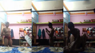 Desi MMS of a young couple fucking with a condom