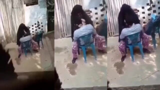 Unseen sex video of a Muslim lady humping her lover