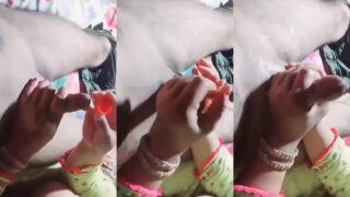 चुदक्कड़ वाइफ ने पति का लंड तेल मालिश से खड़ा किया