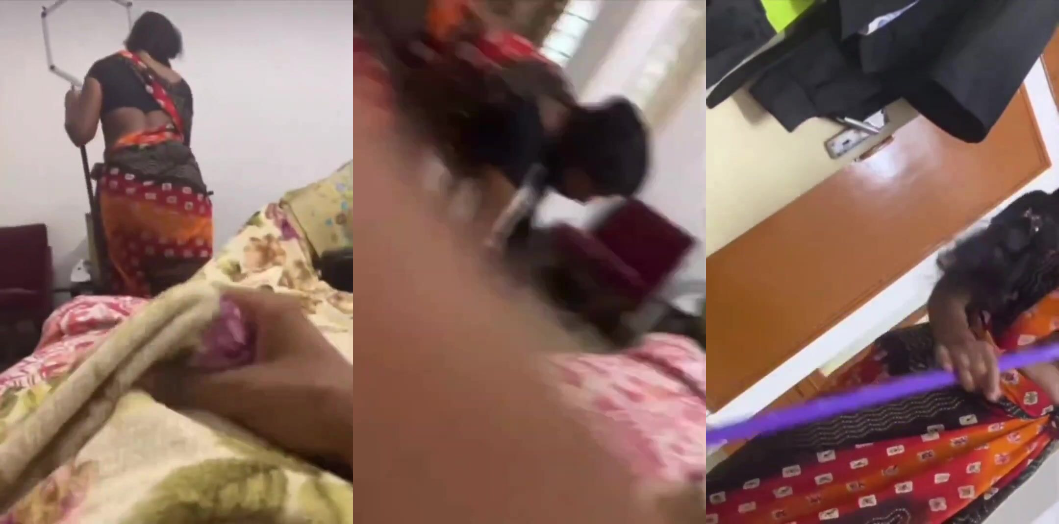 साडीवाली कामवाली को देख के कम्बल में लंड हिलाया