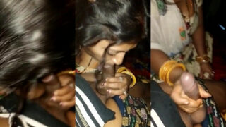 मंगलसूत्र वाली आंटी ने लंड चूस के हिला दिया लड़के को